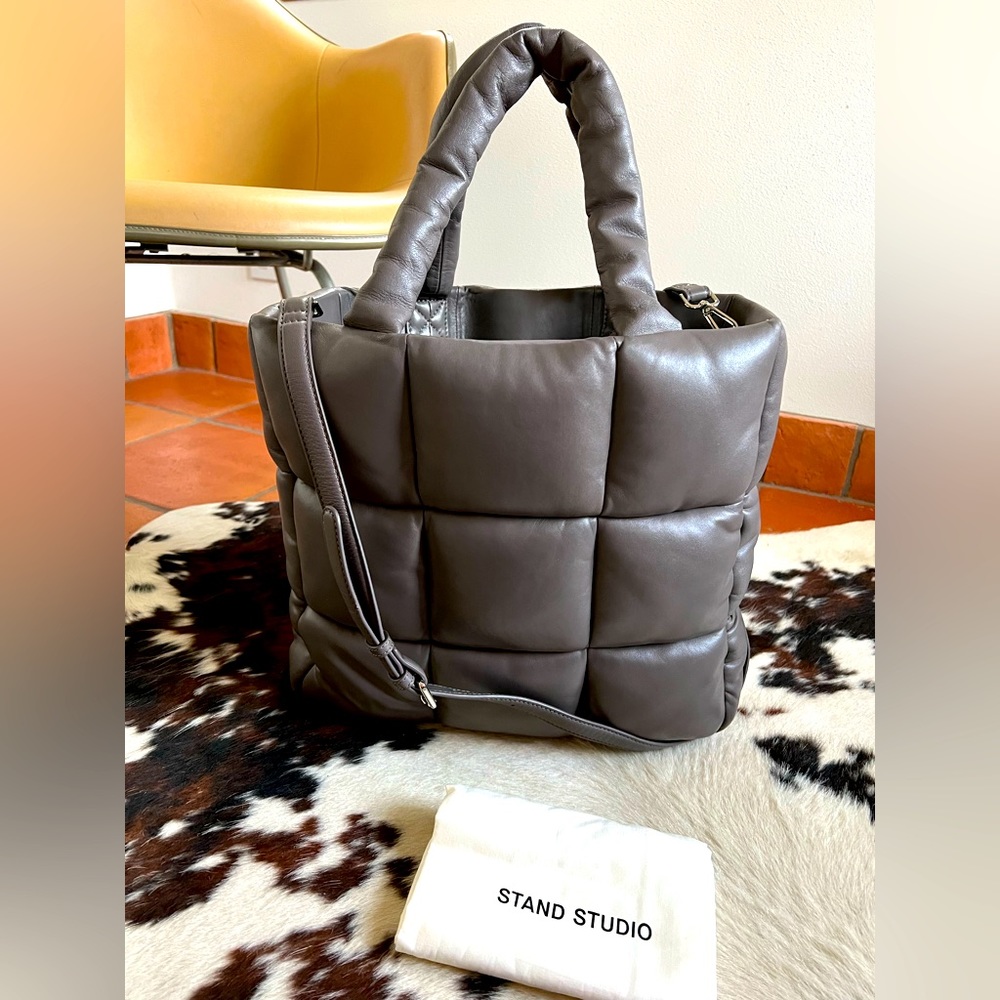 Stand Studio Assante Puffy Bag - Saddle Brown